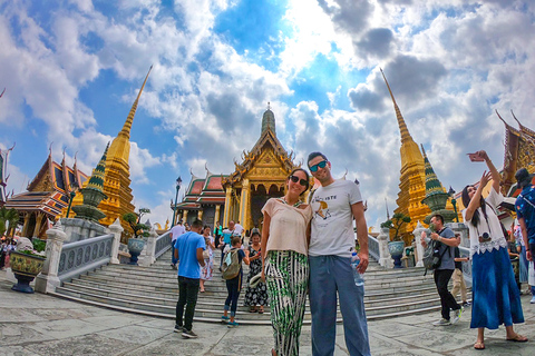 Grand Palais, Wat Pho et Wat Arun: visite guidée en espagnolVisite privée: prise en charge et retour à l'hôtel