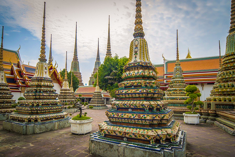 Grand Palais, Wat Pho et Wat Arun: visite guidée en espagnolVisite privée: prise en charge et retour à l'hôtel