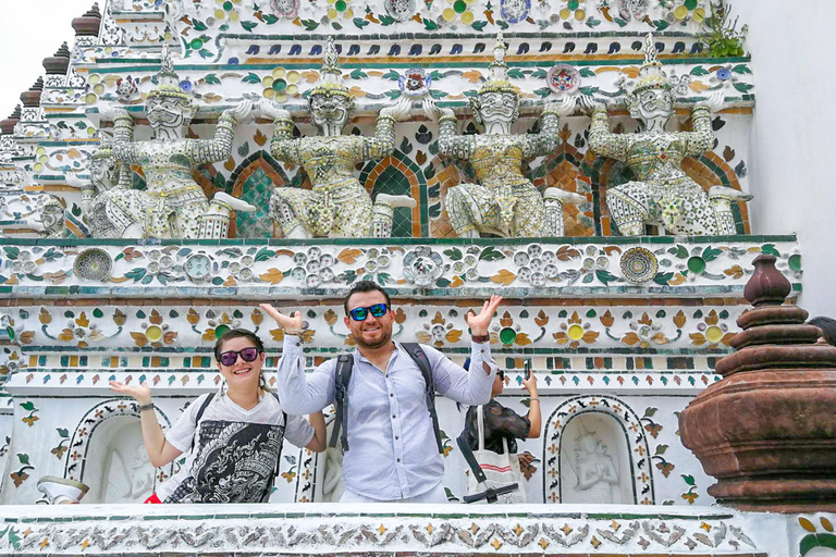 Grand Palace, Wat Pho, and Wat Arun: Guided Tour in Spanish Private Tour: Hotel Pickup and Drop-Off