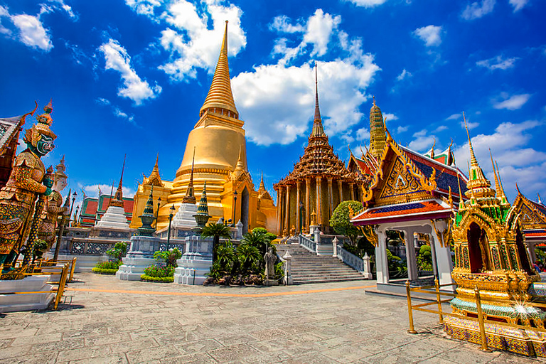 Grand Palais, Wat Pho et Wat Arun: visite guidée en espagnolVisite privée: prise en charge et retour à l'hôtel