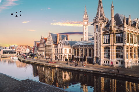 Da Bruxelles: Tour guidato di una giornata intera ad Anversa e GandEscursione di un giorno ad Anversa e Gand da Bruxelles in inglese