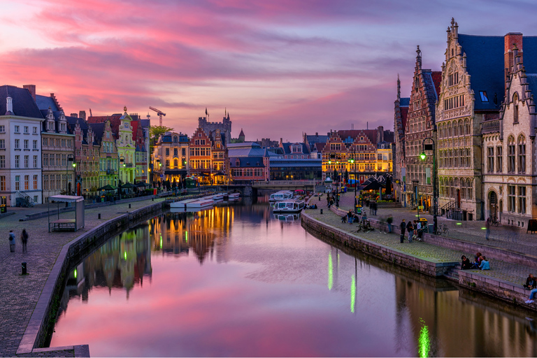 Vanuit Brussel: rondleiding van een hele dag door Gent in het Spaans