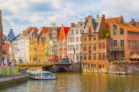 Vanuit Brussel: rondleiding van een hele dag door Gent in het Spaans