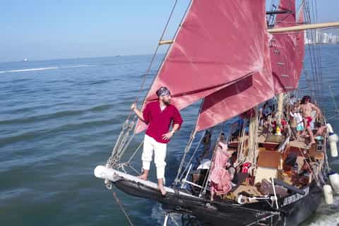 From Cartagena: Island Beach Trip on a Pirate Ship & Lunch