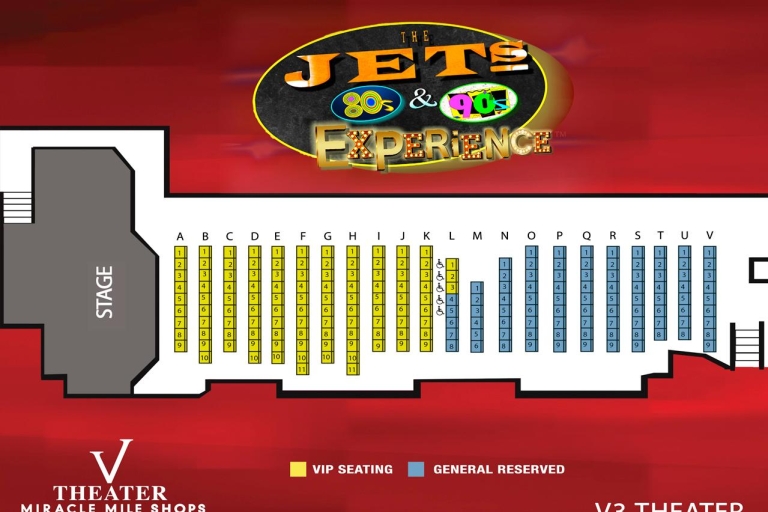 Las Vegas: The Jets Live 80s i 90s ExperienceOgólne miejsca siedzące