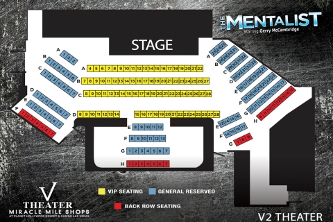 The Mentalist Tickets: Las Vegas General Reserved Seating