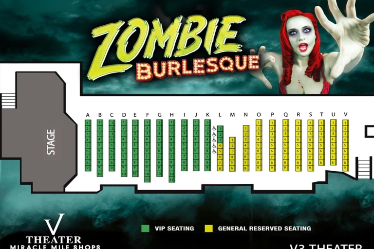 Las Vegas: Zombie Burlesque Comedy Musical Show Ticket Zombie Burlesque Musical in Las Vegas: General Reserved