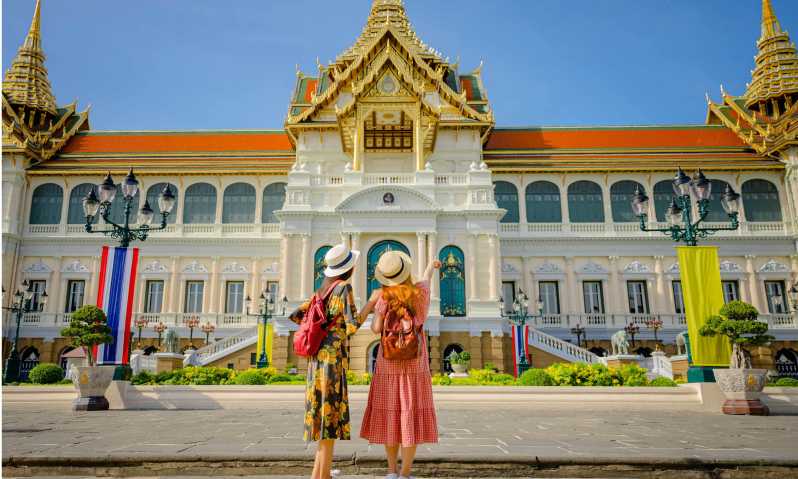 Bangkok: tour del Grande palazzo reale, Mercato galleggiante di Damnoen Saduak e Maeklong