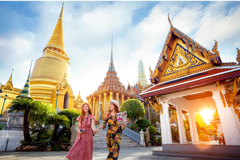 Bangkok: Großer Palast, Schwimmender Markt & Maeklong-MarktKleingruppentour mit Hoteltransfers ab Bangkok