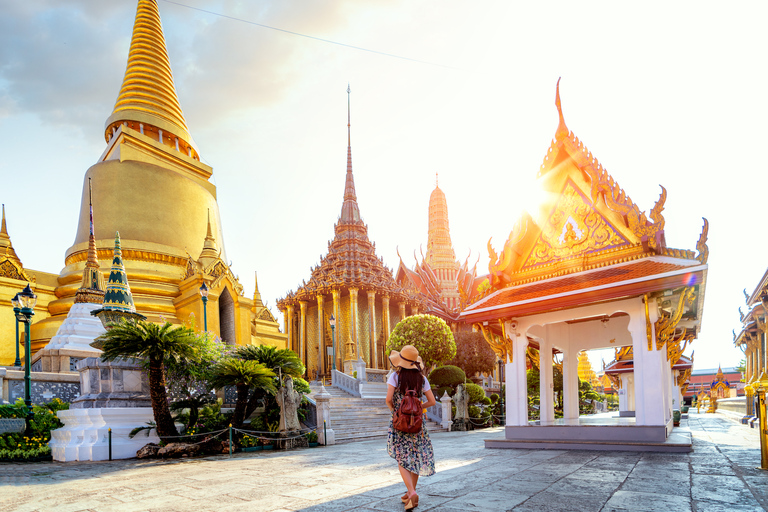 Bangkok: Großer Palast, Schwimmender Markt & Maeklong-MarktKleingruppentour mit Hoteltransfers ab Bangkok