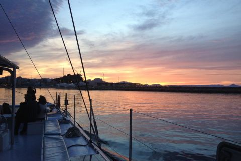 Dénia: 90-Minute Sunset Sailing Catamaran Cruise