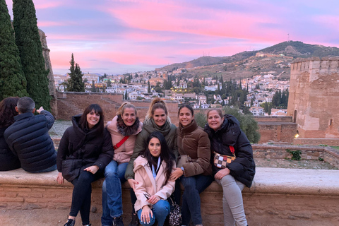 Granada: Tour guiado completo de la Alhambra con entradasTour en alemán