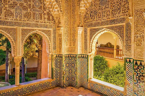 Grenade : Visite guidée complète de l'Alhambra avec billetsVisite en allemand