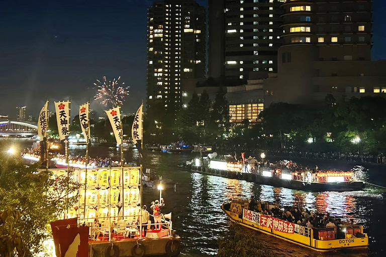 From Osaka/Kyoto: Tenjin Matsuri Fireworks&Yukata Experience From Osaka (Men's Yukata Experience)