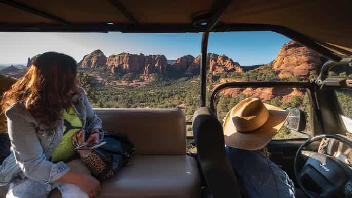 de sedona visite en jeep doak creek canyon dune heure et demie