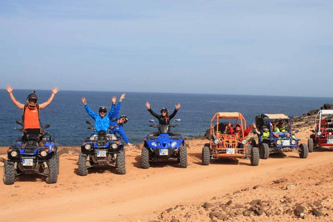 Hurghada: Sunrise lub Sunset Quad and Buggy Coastal TourOdbiór z hoteli w Makadi, Safaga i Soma Bay