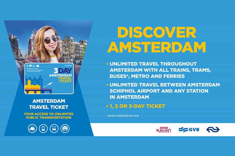 Amsterdam Amsterdam Travel Ticket F r 1 3 Tage GetYourGuide