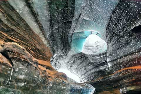 Ice Cave by Katla Volcano Super Jeep from Vik