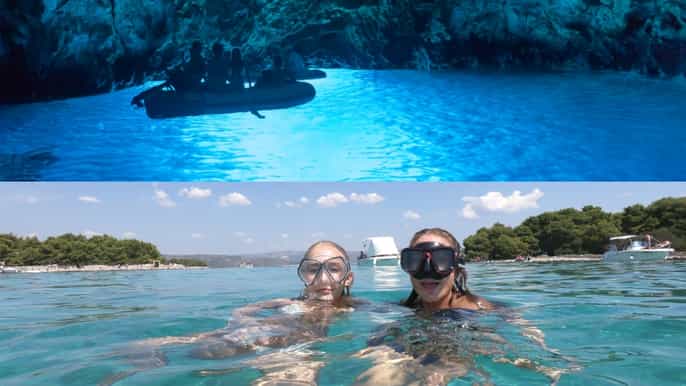 from split blue cave five islands with hvar boat tour