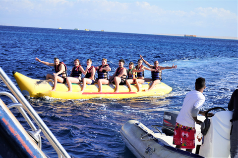 Hurghada: jachttocht met duiken, wateractiviteiten en lunchVan Makadi, Soma Bay, Gouna, Sahl Hashesh of Safaga