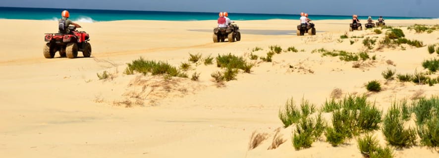 Boa Vista Island: Half-Day Quad Tour to Santa Monica Beach