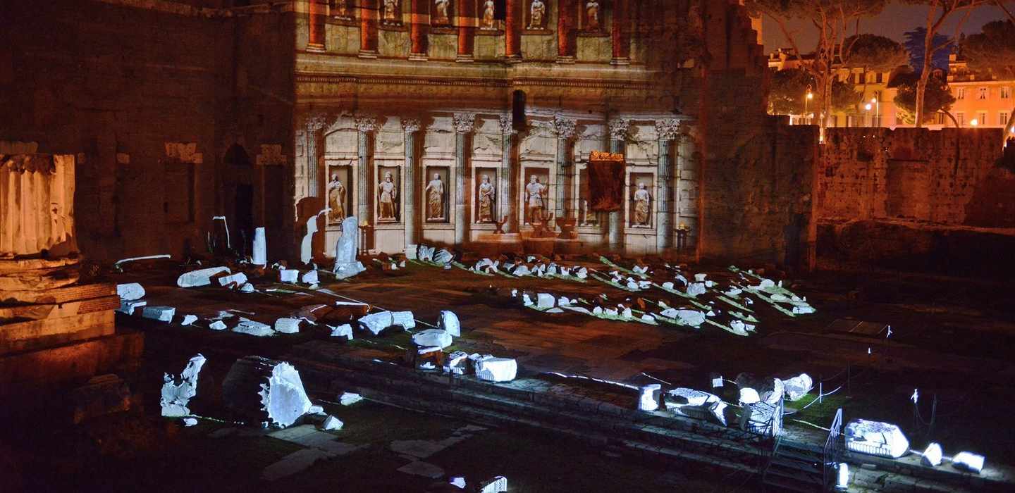 Rom: Forum Romanum, Palatinhügel und Abendlichtshow Rom: Forum Romanum, Palatinhügel und Abendlichtshow