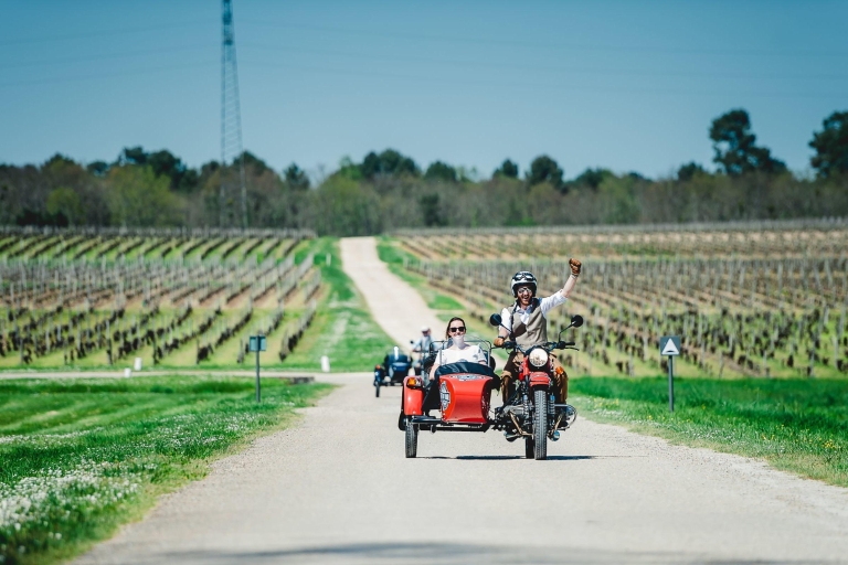 From Bordeaux: Médoc Vineyard and Chateau Tour by Sidecar Half-Day Tour