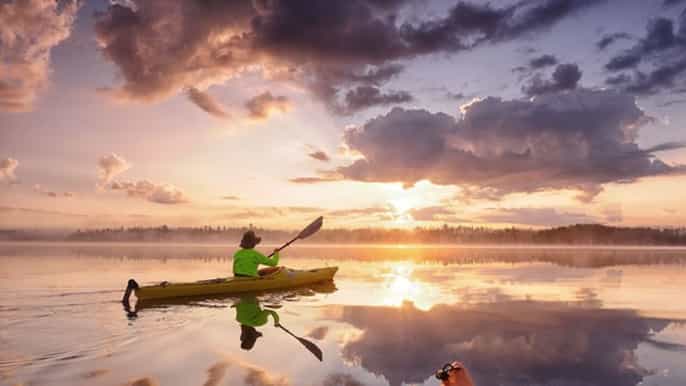 stockholm sunset kayak tour in stockholm’s archipelago