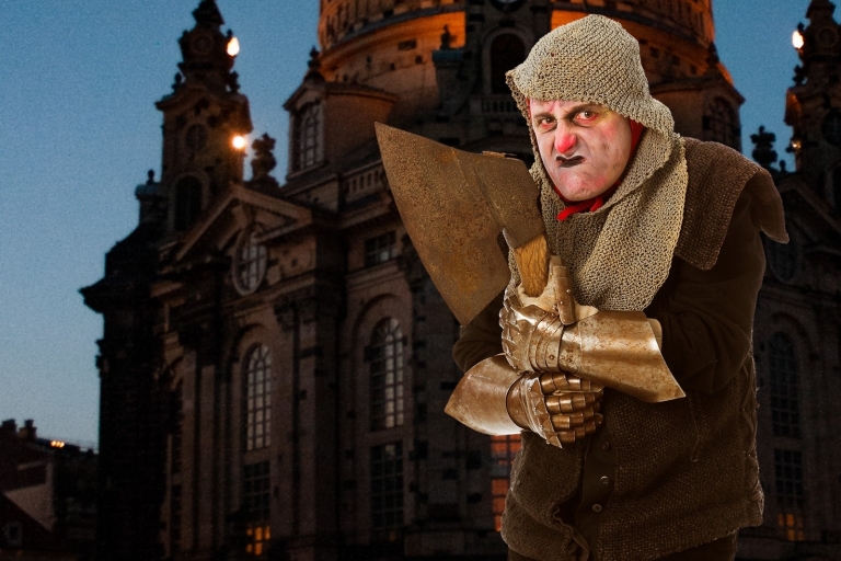 Dresden: angstaanjagende stadsrondleiding met Dungeon MasterGroepstour door de stad