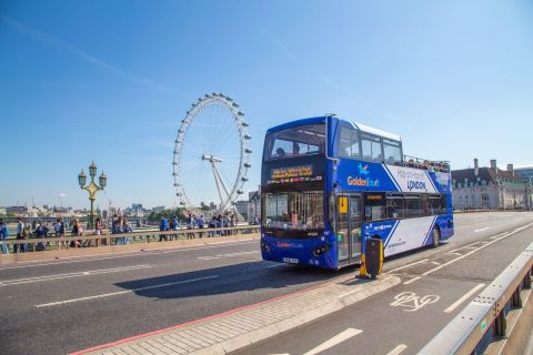 Londres : bus à impériale à arrêts multiples Golden Tours