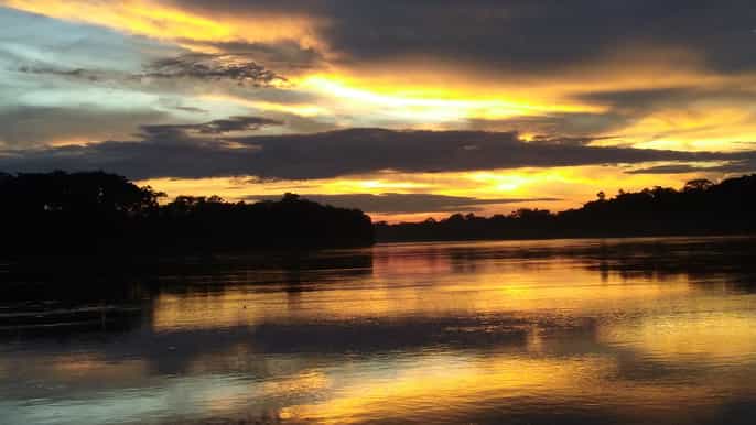puerto maldonado 3hour tambopata river cruise at sunset