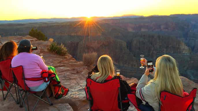 from las vegas grand canyon west sunset tour