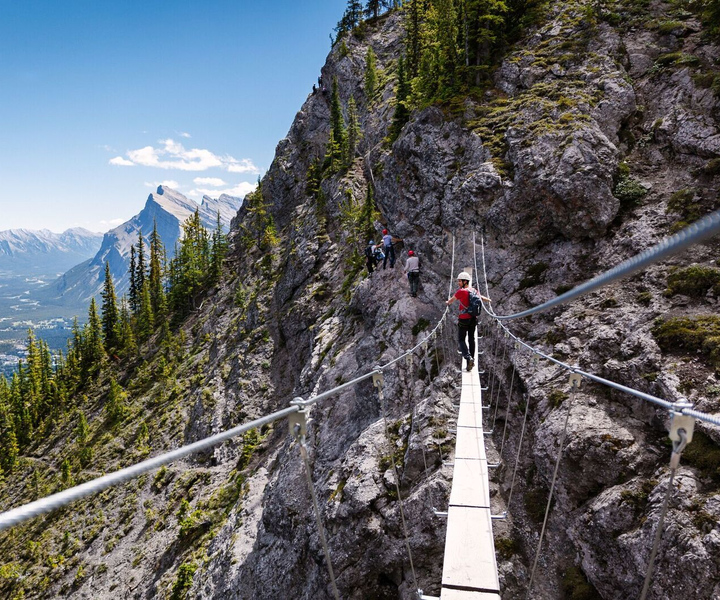 Banff: Mount Norquay 2.5 or 4-Hour Guided Via Ferrata Climb