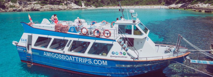 Cala'n Bosc: Passeio de Barco pela Costa Sul de 3,5 horas