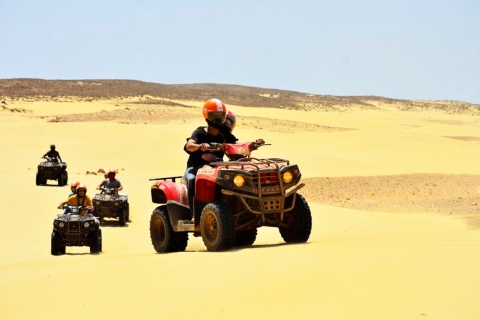 Île de Boa Vista : aventure en quad jusqu'à la plage de Cabo Santa Maria1 Quad ATV simple pour 1 personne
