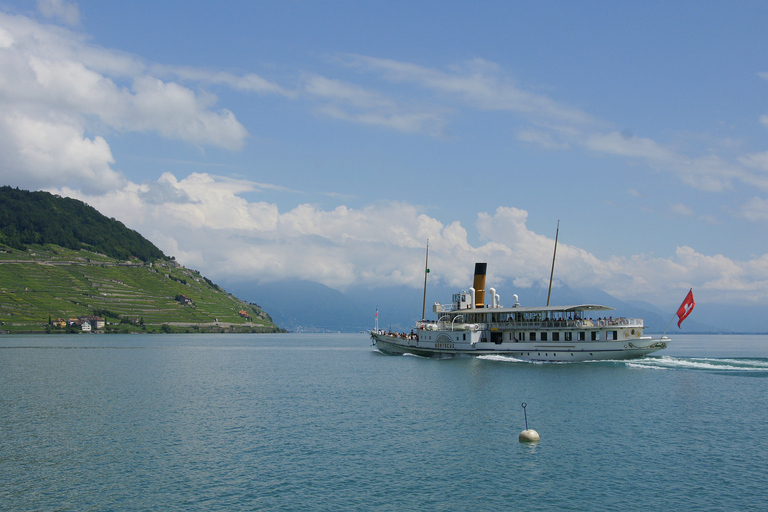 Lausana: Crucero de 3 horas por la Costa Azul y la región de LavauxBillete de crucero en primera clase