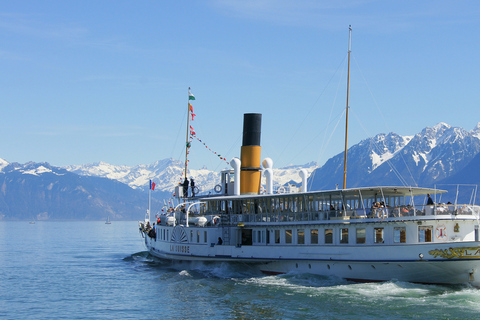 Lausanne: Cruzeiro de 3 horas pela Riviera e Região de LavauxBilhete de cruzeiro de primeira classe