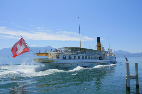 Lausanne: Cruzeiro de 3 horas pela Riviera e Região de LavauxBilhete de cruzeiro de primeira classe