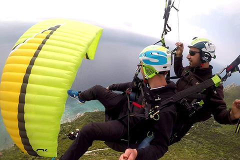 Corfu: Paragliding Tandem Flight Above Pelekas TownPelekas: Tandem Paragliding Flight