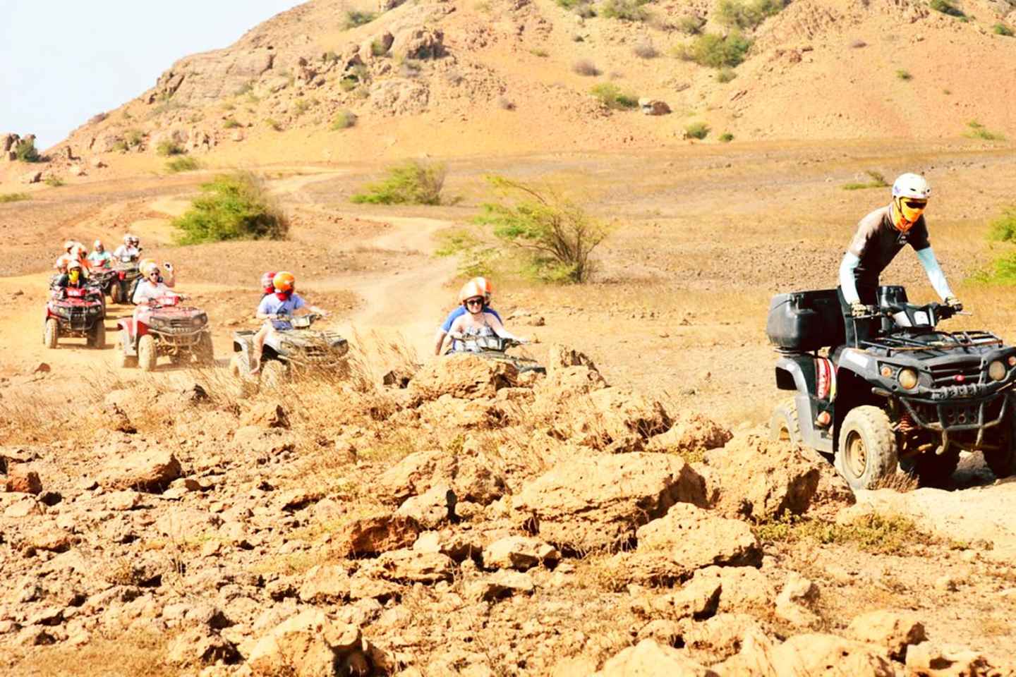 go on an atv adventure around boa vista island