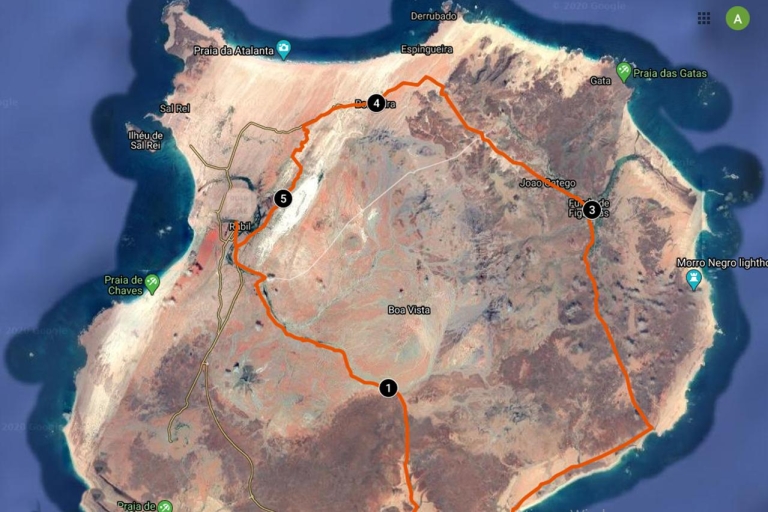 Île de Boa Vista : aventure d'une journée en VTT avec déjeuner1 Quad ATV simple pour 1 personne