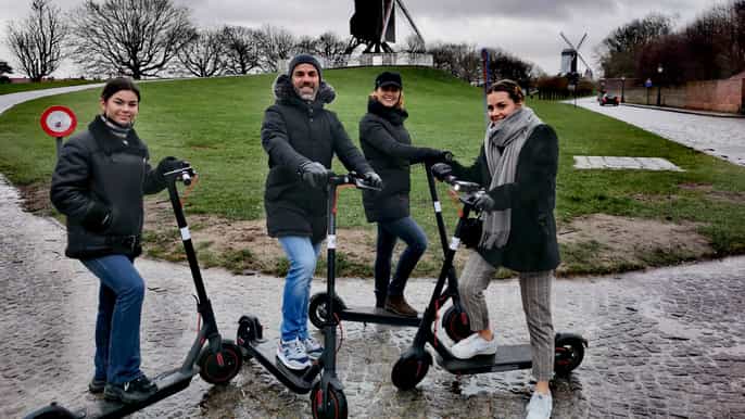 bruges electric scooter tour with private guide