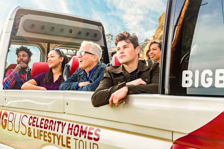 LA: Celebrity Homes & Lifestyle Open-air Tour with Guide Celebrity Homes Tour & 48-Hour Hop-On Hop-Off (Save 25%)