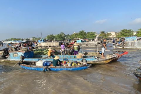 Da Ho Chi Minh: tour di gruppo di 2 giorni sul Delta del Mekong con mercato galleggiante