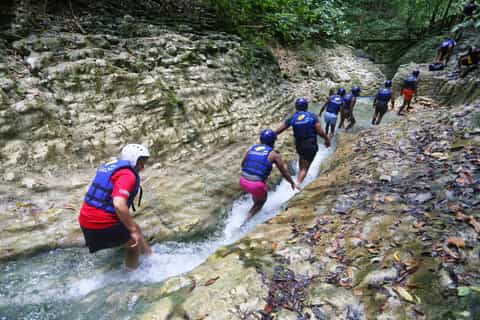 puerto plata waterfall hike swim and local lunch