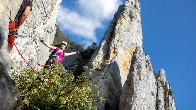 huesca via ferrata climbing experience