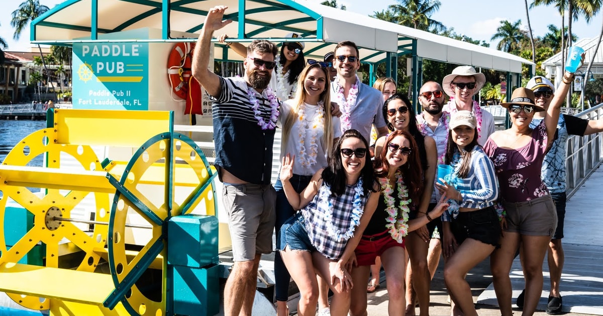 Fort Lauderdale Paddle Pub Boot Party Tour GetYourGuide
