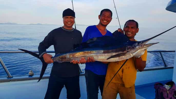from ko phi phi private fishing tour by big boat