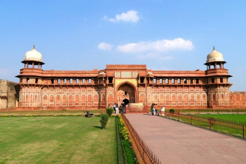 Van New Dehli: Taj Mahal bij Sunrise & Agra Highlights Tour