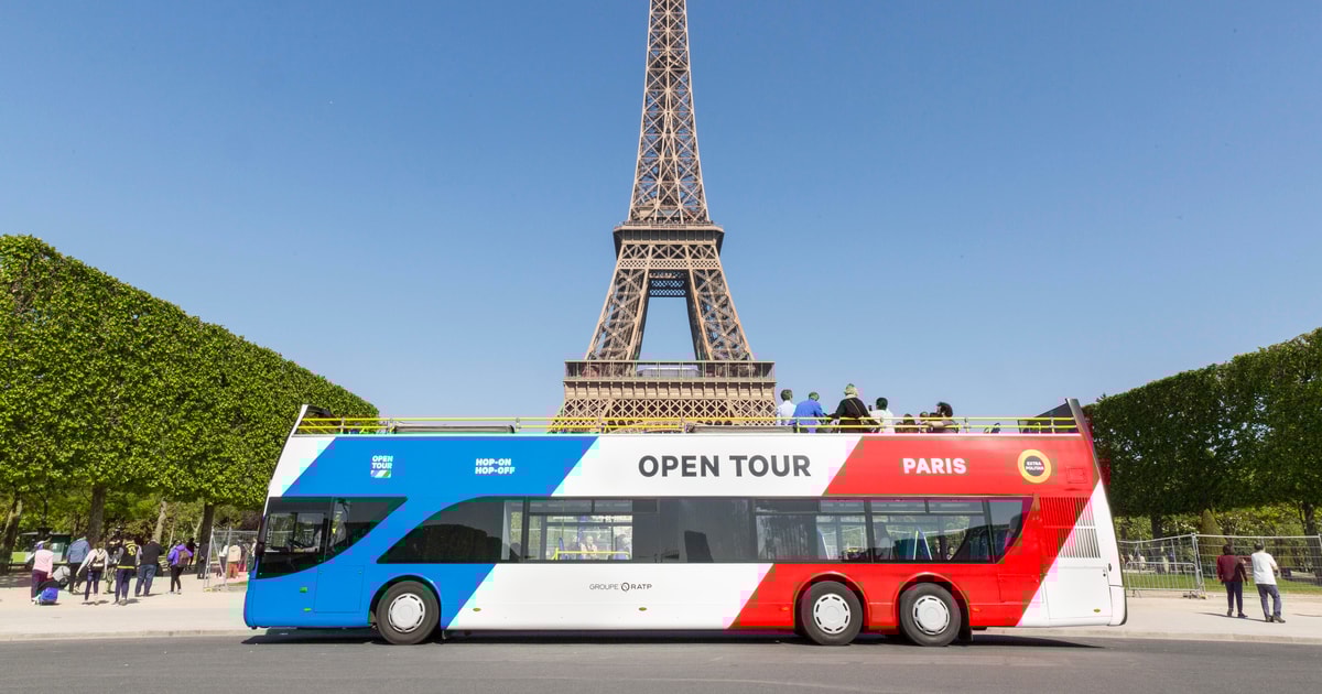 París recorrido abierto en autobús con paradas libres
